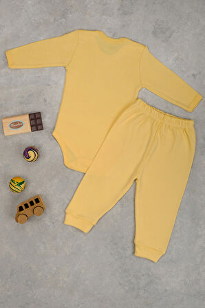 %100 Pamuklu Dedemin Mirasını Yemeye Geldim Baskılı Kız - Erkek Bebek & Çocuk Takım