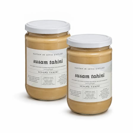Yerli Gökova Susam Tahini Glütensiz - Vegan - Sağlıklı Yağ Kaynağı 650 g x 2 ADET