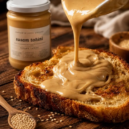 Yerli Gökova Susam Tahini Glütensiz - Vegan - Sağlıklı Yağ Kaynağı 650 g x 2 ADET