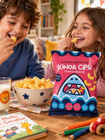Extra Çıtır Glütensiz Vegan Kinoa Cipsi | Pembe | 6 Adet Avantajlı Paket