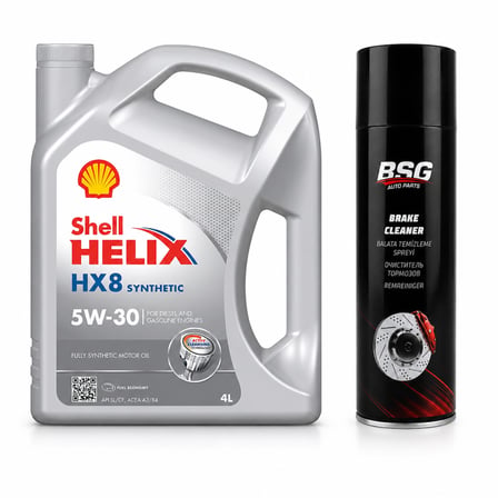 SHELL HELİX HX8 MOTOR YAĞI 5W-30 4 Litre + Balata Spreyi 500 ml