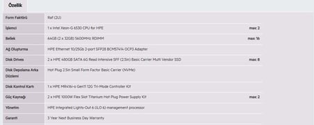 HPE DL380 Gen11 Gold 6530 64GB-2x480G-2U (P81787)