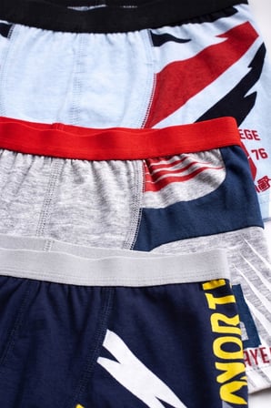 Öts Erkek Çocuk 3’lü Pamuklu Boxer Baskılı Konfor Odaklı Tasarım (7235-3)