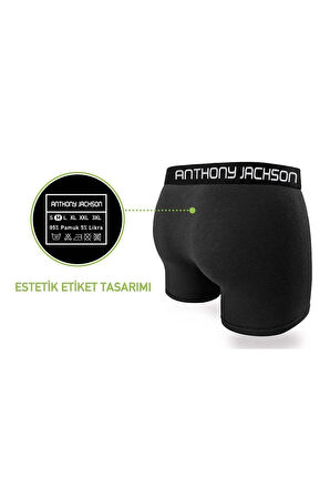 Likralı 6'lı Kutu Premium Boxer Thomas