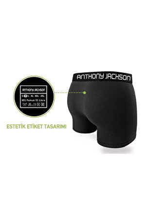 Likralı 6'lı Kutu Premium Erkek Boxer Storm