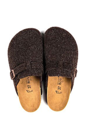 Kadın Mantar Taban Keçeli Konfor Modeli Kışlık Önü Kapalı Keçe Modeli Sabo Günlük Rahat Ev Terliği