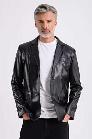 Alba Erkek Deri Blazer Ceket