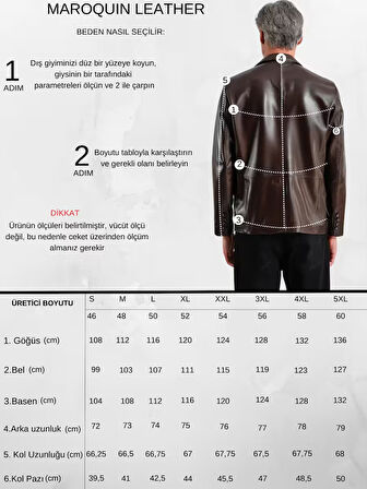 Alba Erkek Deri Blazer Ceket