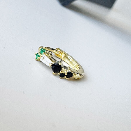 Masaliko Bageto 2  Gümüş Küpe Ms3184, 925 Ayar Gümüş,  İthal Ürün