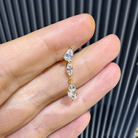 Masaliko Halka Gümüş Küpe Ms3192, 925 Ayar Gümüş, İthal Ürün