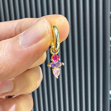 Masaliko Cio Gümüş Küpe Ms3193, 925 Ayar Gümüş, İthal Ürün