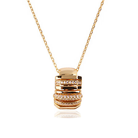 Masaliko İno Gümüş Kolye Ms3635, 925 Ayar Gümüş, İthal Ürün