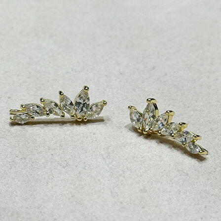 Masaliko Bendo 11 Gümüş Küpe Ms3681, 925 Ayar Kadın Gümüş Küpe, ,İthal Ürün