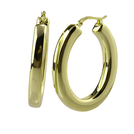 Masaliko Lui S 7 Halka Gümüş Küpe Ms3725, 925 Ayar Kadın Gümüş Küpe, İthal Ürün , Şarnel Küpe