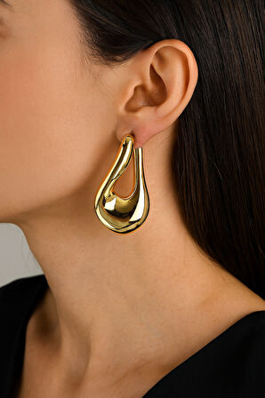 Masaliko Lui S 13 Halka Gümüş Küpe Ms3731, 925 Ayar Gümüş Küpe