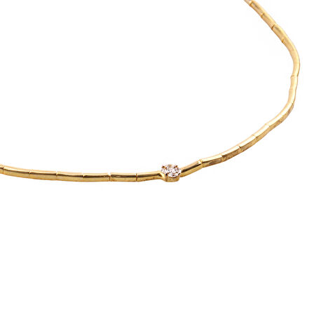 Masaliko Şık Gümüş Kolye Ms3780, 925 Ayar Kadın Gümüş Kolye, Altın Kaplama