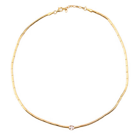 Masaliko Şık Gümüş Kolye Ms3780, 925 Ayar Kadın Gümüş Kolye, Altın Kaplama