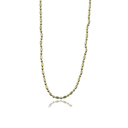 Masaliko Mirio Zincir  Gümüş Kolye mS3790, 925 Ayar Kadın Gümüş Kolye, Altın Kaplama