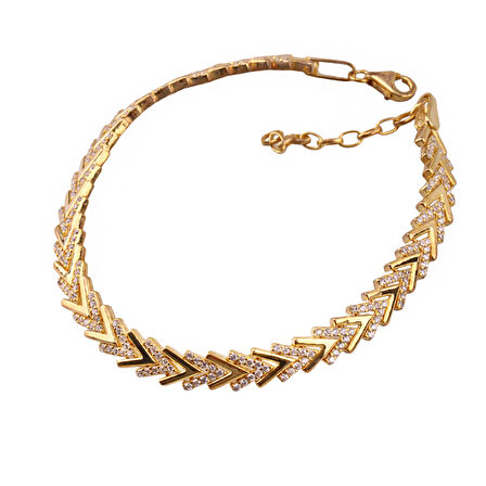 925 Ayar Şık Gümüş Bileklik – Zirkon Taşlı, 18 cm Kadın Bileklik (Ms3811)