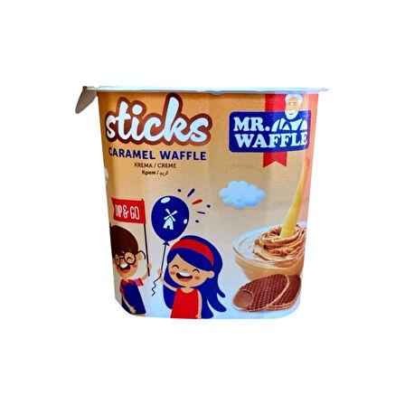 MR.WAFFLE Sticks Caramel Waffle 50 gr x 6 Adet