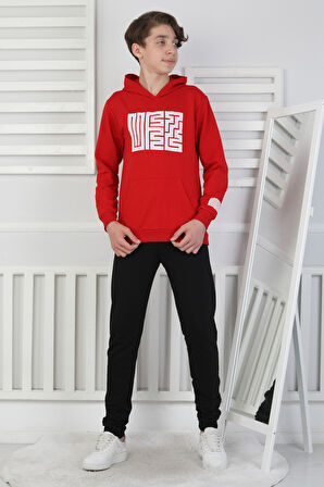 Erkek Çocuk Eşofman Takımı Kapüşonlu