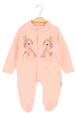 Kız Bebek Tulum Fiyonklu