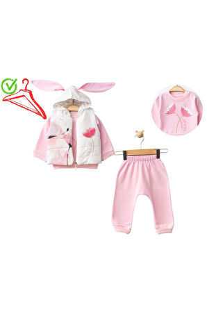 Kız Bebek Takım Üç Parça