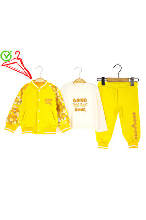 Bebek Kız Takım 3lü Kolej Ceketli