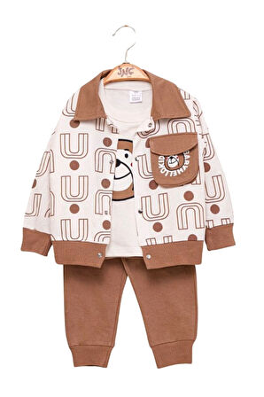 Erkek  Bebek Takım 3 Parça