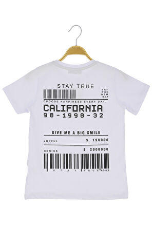 Erkek Çocuk T-Shirt Arkası Baskılı