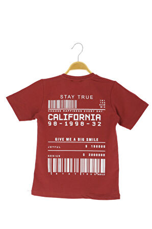 Erkek Çocuk T-Shirt Arkası Baskılı
