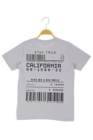Erkek Çocuk T-Shirt Arkası Baskılı