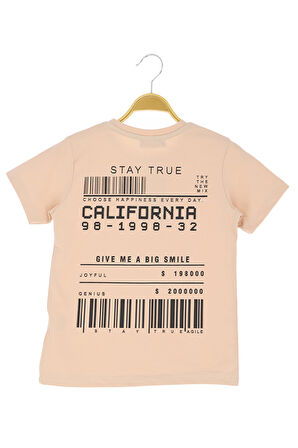 Erkek Çocuk T-Shirt Arkası Baskılı