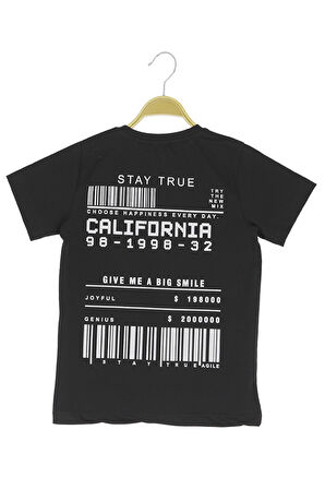 Erkek Çocuk T-Shirt Arkası Baskılı