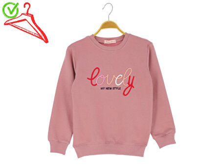 Kız çocuk Sweatshirt Lovely Baskılı