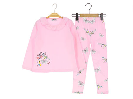 Kız Çocuk Tayt Takım Baskılı