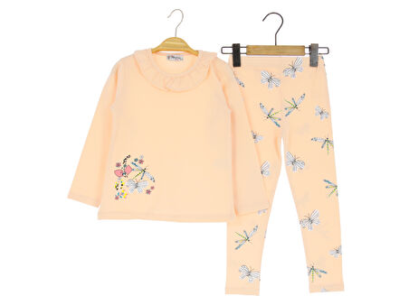 Kız Çocuk Tayt Takım Baskılı