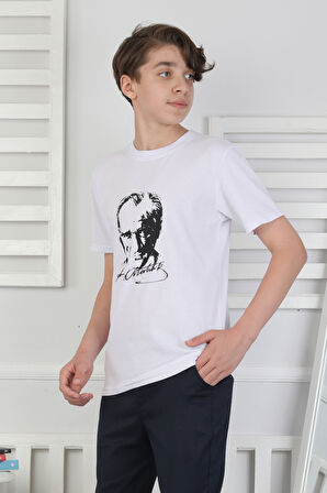 Erkek Çocuk T-Shirt Atatürk Baskılı