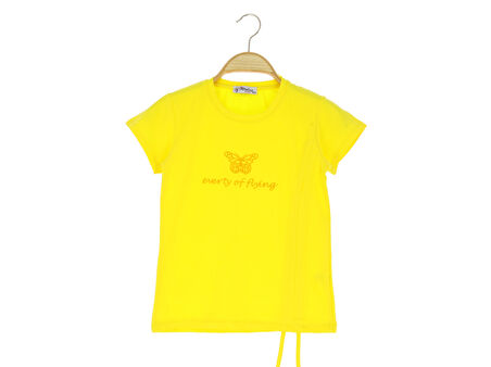 Kız Çocuk Büzgülü T-Shirt