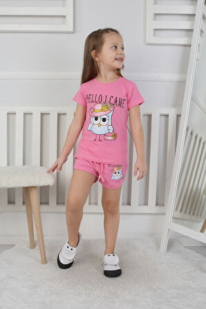 Kız Çocuk Şortlu Takım