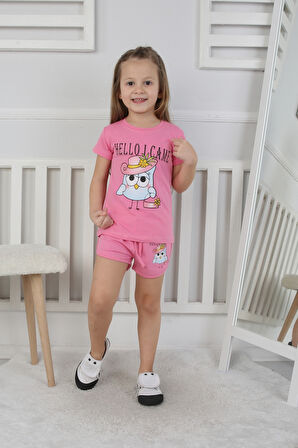 Kız Çocuk Şortlu Takım