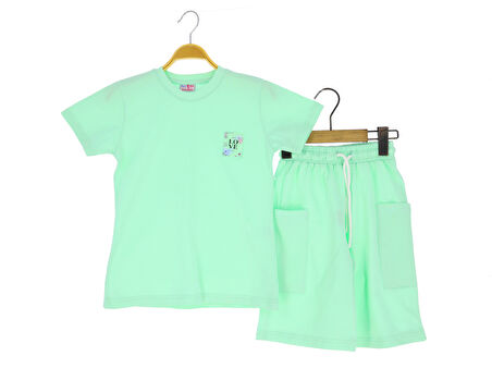Kız Çocuk Şort Takım