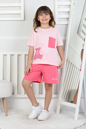 Kız Çocuk Şort Takım