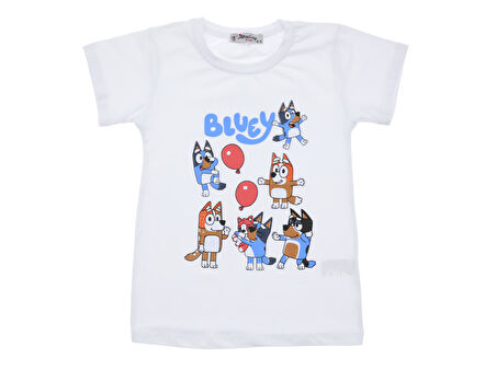 Kız Çocuk T-Shirt Balon Baskılı 