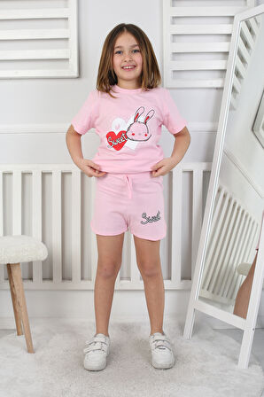 Kız Çocuk Şort Takım