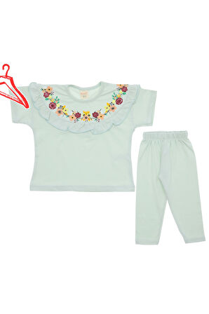 Kız Çocuk Taytlı Takım Baskılı