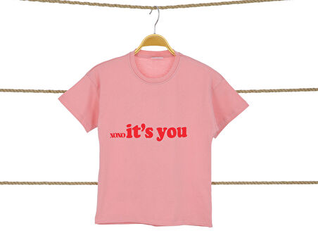 Kız Çocuk T-Shirt Its You Baskılı