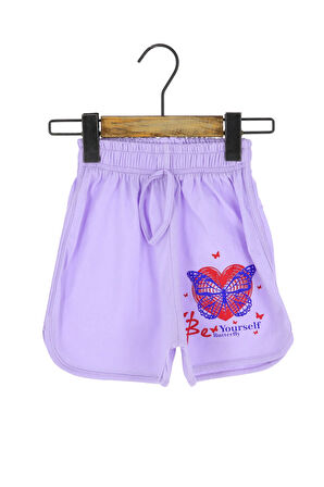 Kız Çocuk Şort Baskılı