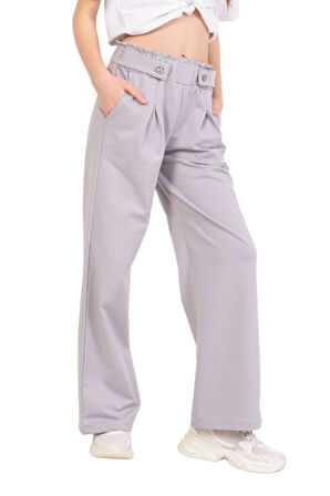 Kız Çocuk Pantolon Geniş Paçalı