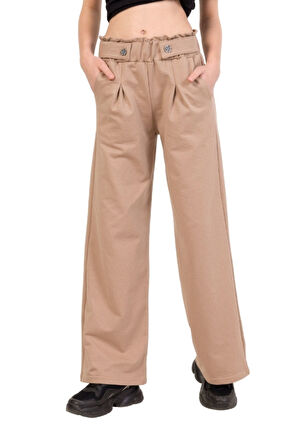 Kız Çocuk Pantolon Geniş Paçalı